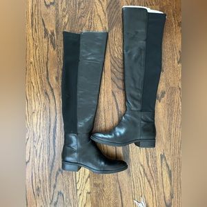 Sam Edelman Pam Black Leather over the knee boots